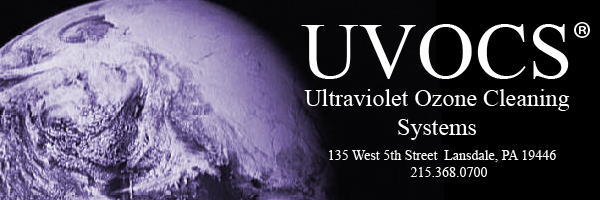 UVOCS Inc Ultraviolet Ozone Cleaning Systems Banner